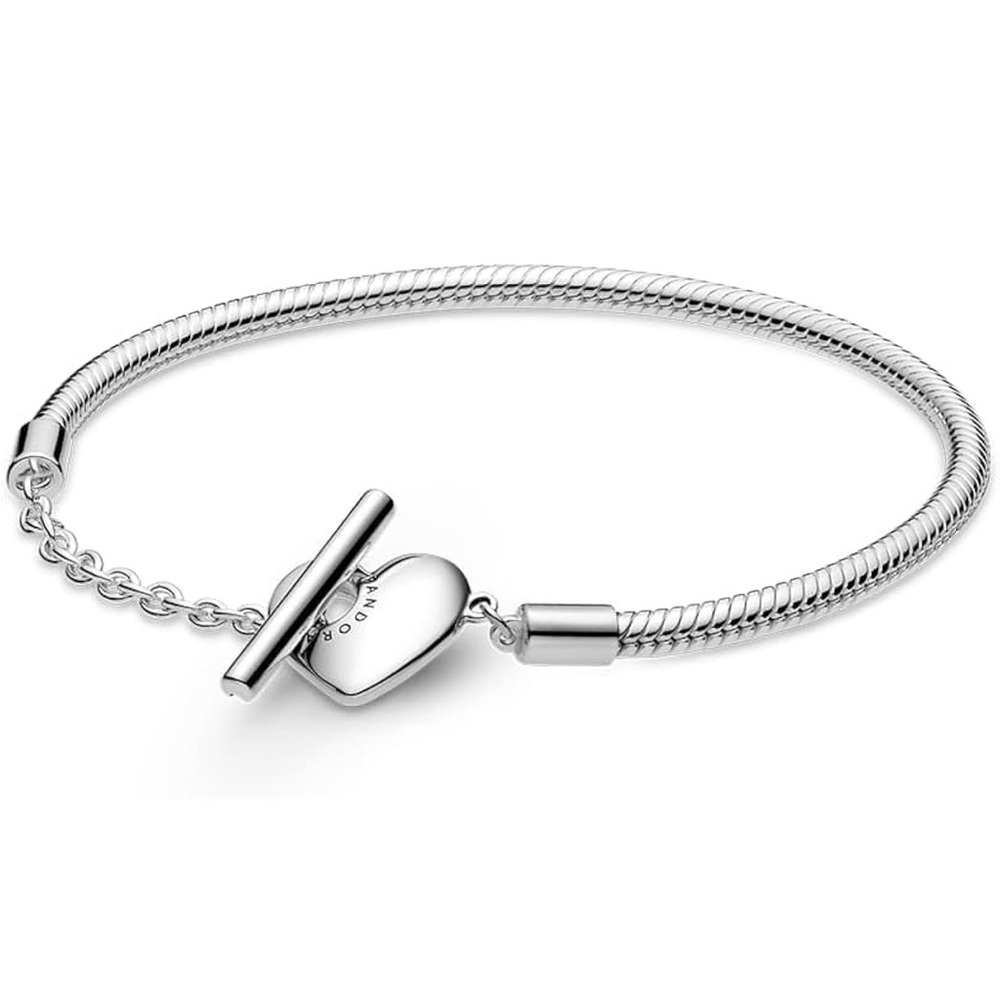 Pandora Silver Heart Charm Bracelet